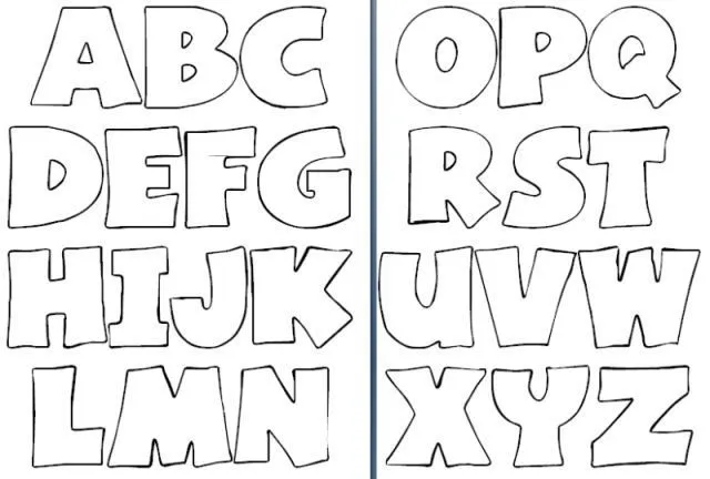 Moldes letras abecedario grandes para imprimir | Docencia ... Moldes letras abecedario grandes para imprimir | Docencia ...