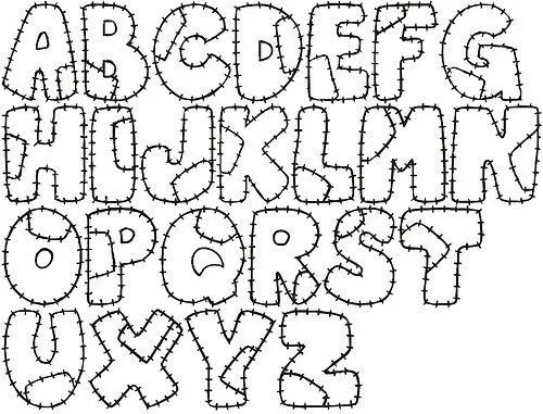 Moldes de letras para baby shower - Imagui