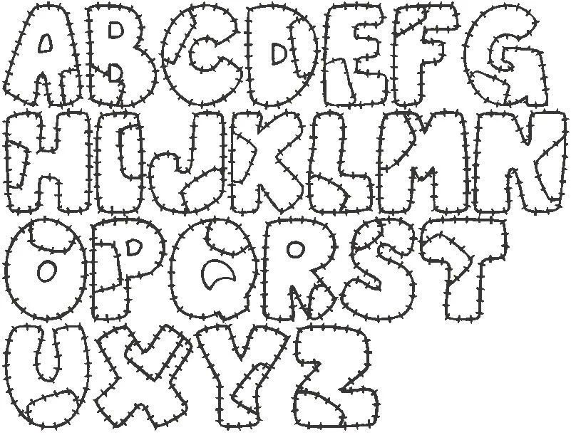 Moldes de Letras Bonitas para imprimir (a color, decoradas, mayúsculas y minúsculas) Moldes de Letras Bonitas para imprimir (a color, decoradas, mayúsculas y minúsculas)