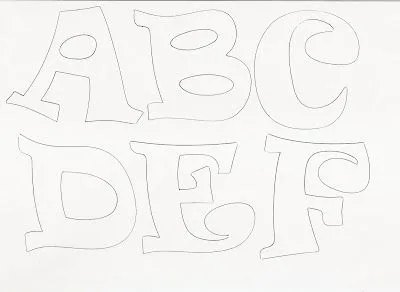 RECREAR - MANUALIDADES - ARTE: Molde de letras y numeros RECREAR - MANUALIDADES - ARTE: Molde de letras y numeros