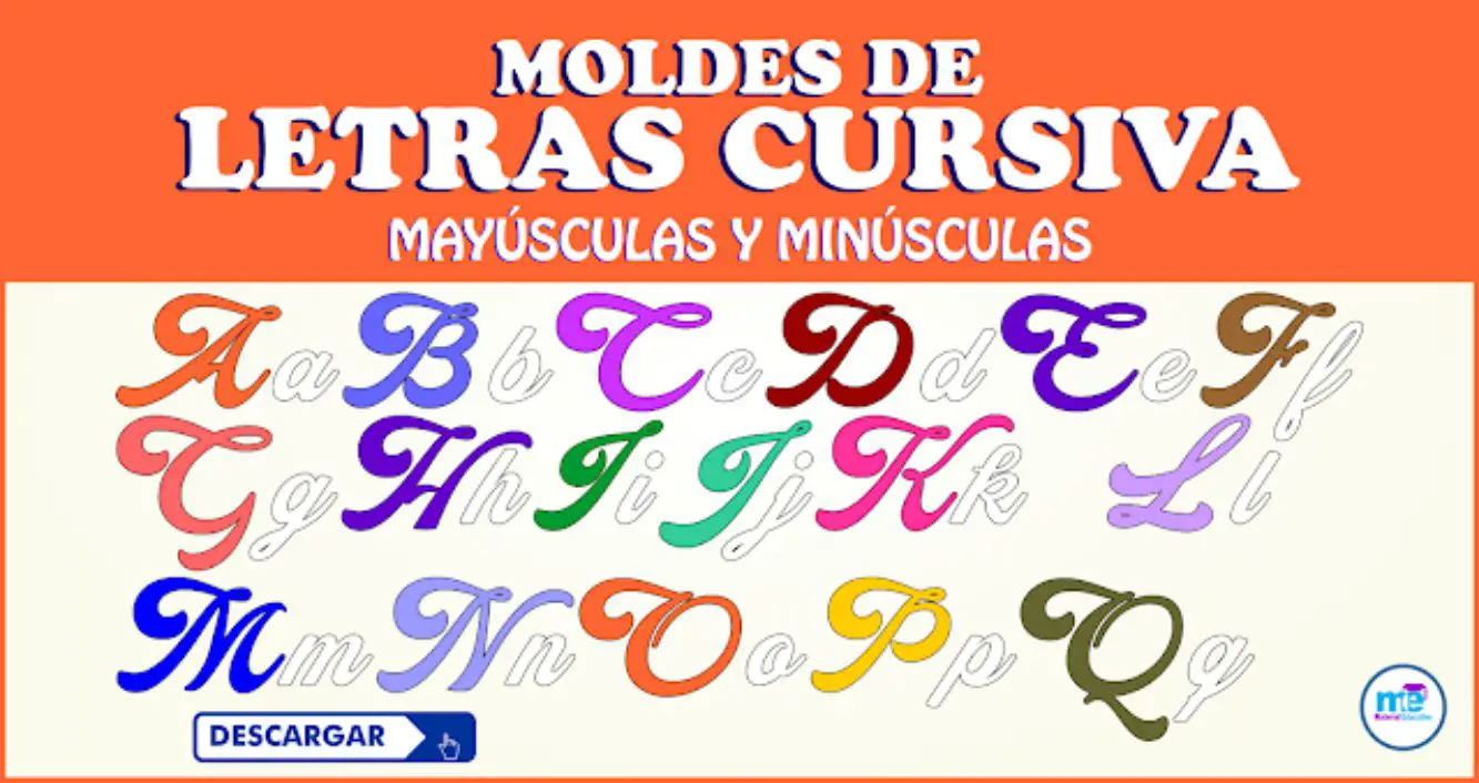 MOLDES DE LETRAS CURSIVAS MAYÚSCULAS Y MINÚSCULAS - Materiales Educativos MOLDES DE LETRAS CURSIVAS MAYÚSCULAS Y MINÚSCULAS - Materiales Educativos