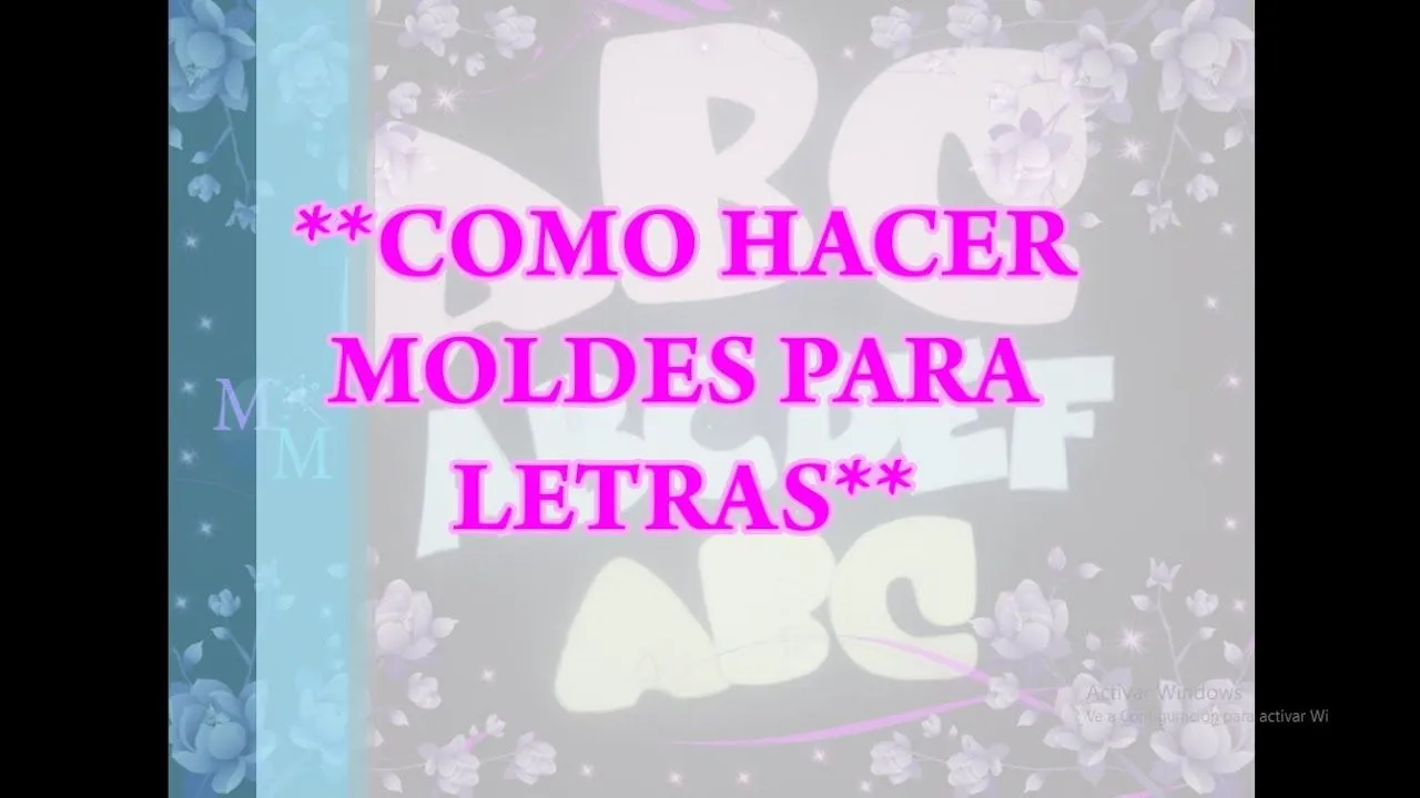 Como hacer moldes para letras DIY - YouTube Como hacer moldes para letras DIY - YouTube