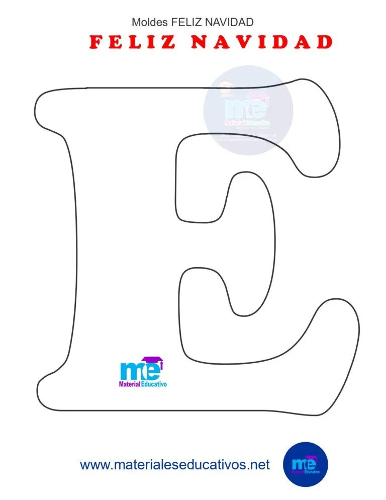 Moldes de letras FELIZ NAVIDAD parte 2 I Material Educativo | Letras feliz navidad, Moldes de letras, Feliz navidad Moldes de letras FELIZ NAVIDAD parte 2 I Material Educativo | Letras feliz navidad, Moldes de letras, Feliz navidad