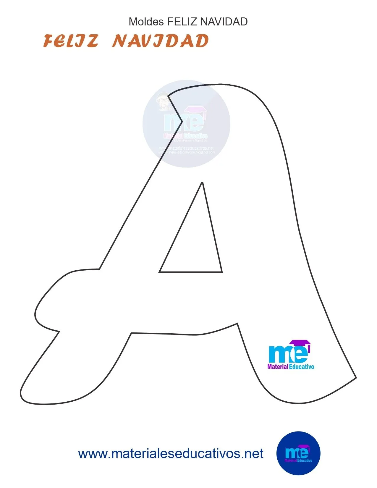 Moldes de letras FELIZ NAVIDAD parte 4 - Materiales Educativos Moldes de letras FELIZ NAVIDAD parte 4 - Materiales Educativos