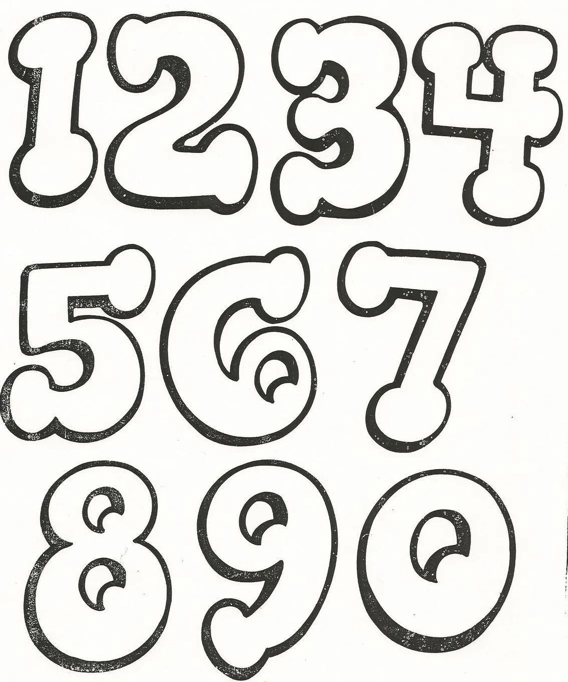 moldes letras Foami Colouring Pages