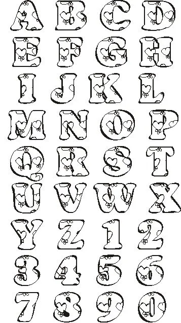 Moldes de letras para baby shower - Imagui