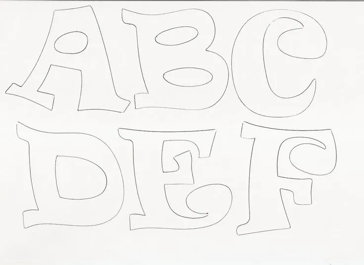 Moldes para hacer letras en goma eva - Imagui | letras ...