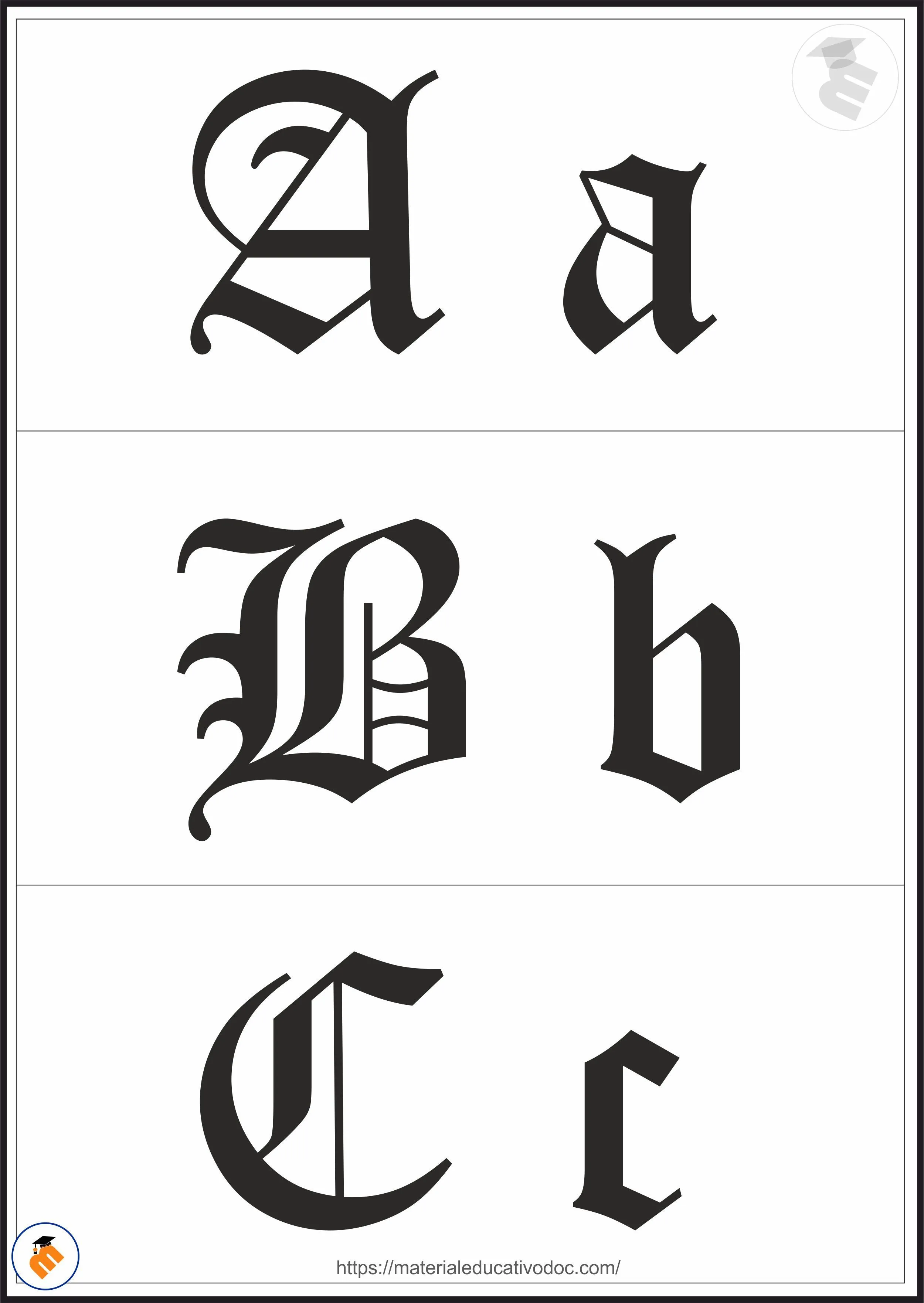 Moldes de letras Góticas para Imprimir | Moldes de letras, Letra gotica, Letras Moldes de letras Góticas para Imprimir | Moldes de letras, Letra gotica, Letras