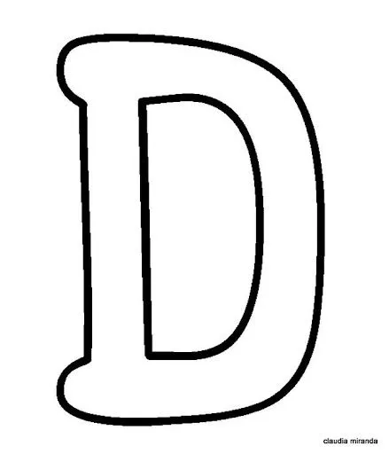 Moldes letras grandes - Imagui