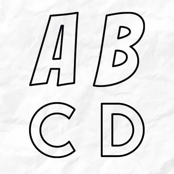 ▷ Moldes de Letras para Imprimir
