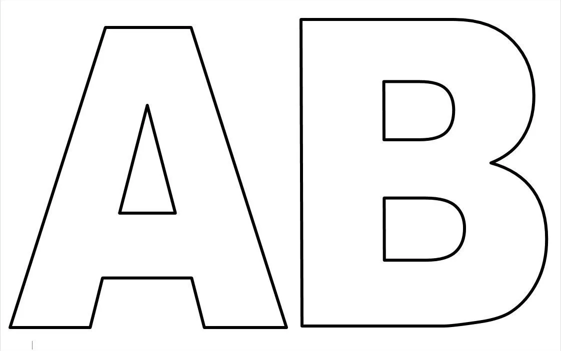 Moldes de Letras Grandes para imprimir | Fotos y Ems Moldes de Letras Grandes para imprimir | Fotos y Ems