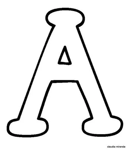 Molde de la letra a - Imagui