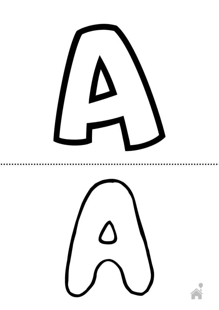 Moldes de letras para imprimir e recortar: alfabeto completo Moldes de letras para imprimir e recortar: alfabeto completo
