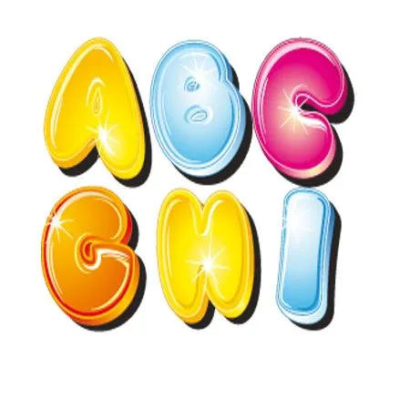 Moldes de letras para imprimir y recortar a color - Imagui