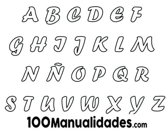 Moldes de letras Mayúsculas grandes para imprimir y recortar ...