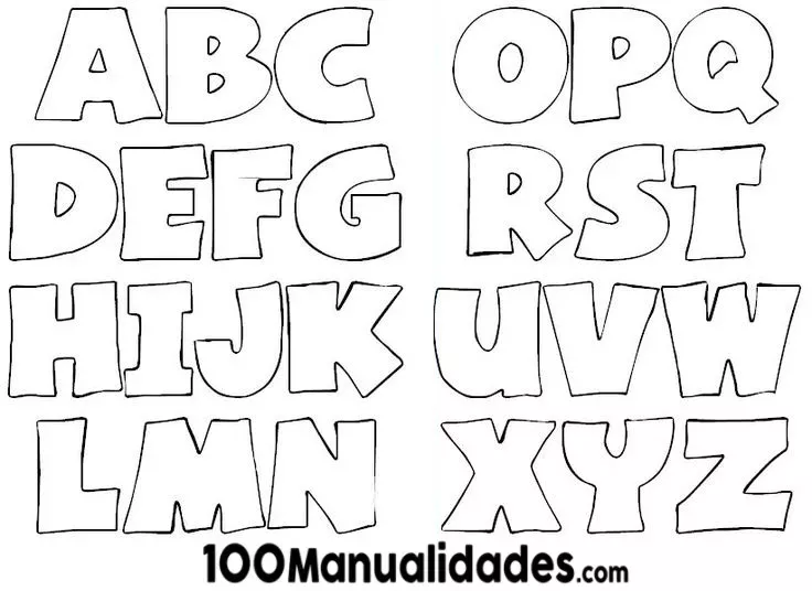 ▷ Moldes de Letras Medianas y Grandes para Imprimir Gratis | Moldes de letras, Letras para recortar, Moldes de letras infantiles ▷ Moldes de Letras Medianas y Grandes para Imprimir Gratis | Moldes de letras, Letras para recortar, Moldes de letras infantiles