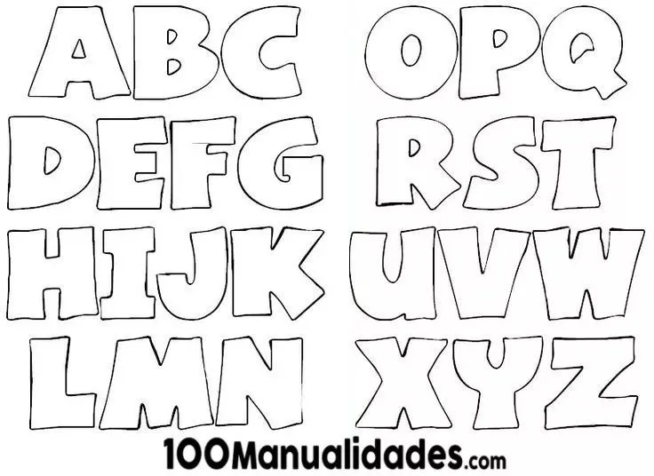 ▷ Moldes de Letras Medianas y Grandes para Imprimir Gratis | Moldes de letras, Letras para recortar, Moldes de letras infantiles ▷ Moldes de Letras Medianas y Grandes para Imprimir Gratis | Moldes de letras, Letras para recortar, Moldes de letras infantiles