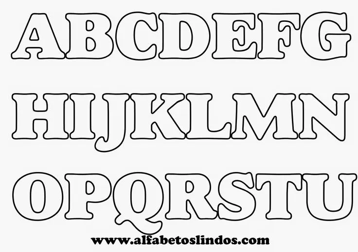 Moldes de letras para murais e painéis de sala de aula em tamanho ... Moldes de letras para murais e painéis de sala de aula em tamanho ...
