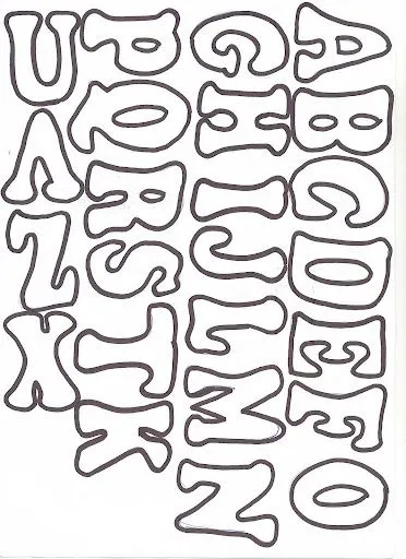 Moldes de letras decorativas para imprimir - Imagui