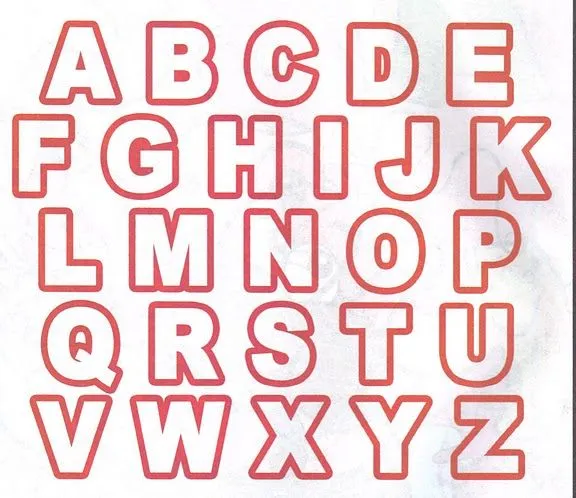 Modelos de letras para murales - Imagui