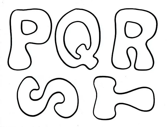 Molde de letras para mural para imprimir - Imagui