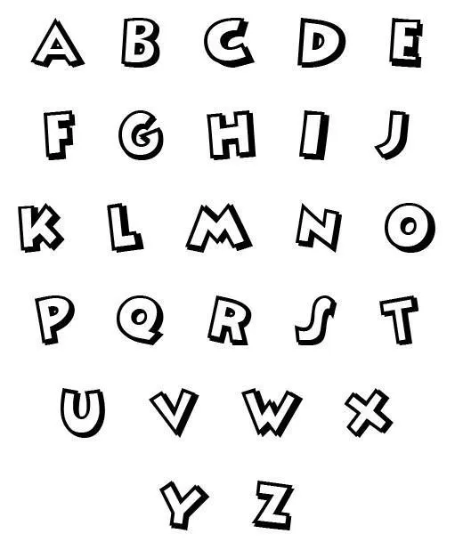 Moldes de Letras on Pinterest