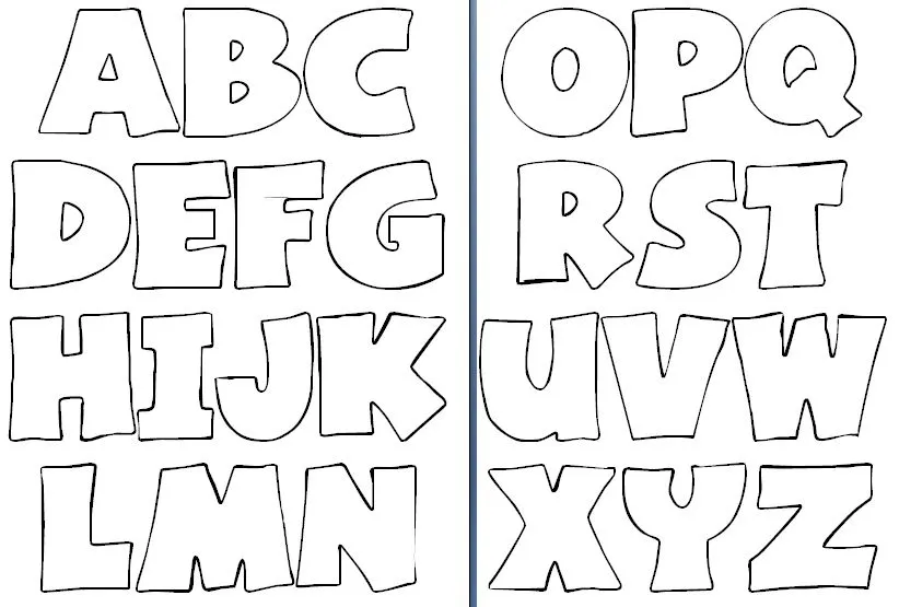 Moldes de letras para recortar e imprimir - Imagui Moldes de letras para recortar e imprimir - Imagui