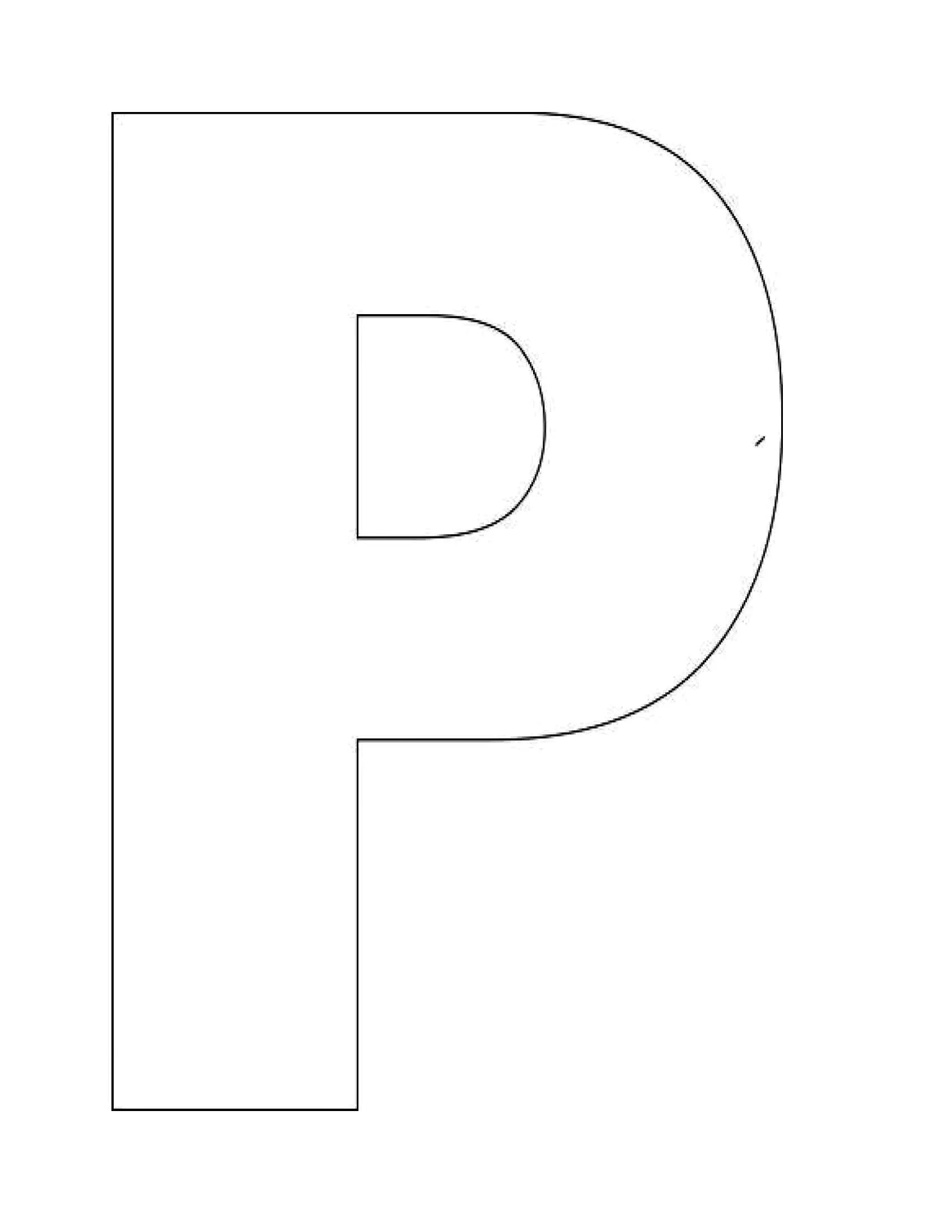 Moldes de letras p – Seguidores Online ▷➡️