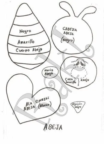 MOLDES PARA MANUALIDADES CON BICHOS