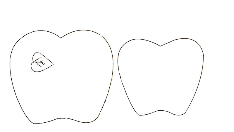 Moldes de manzana en foami - Imagui