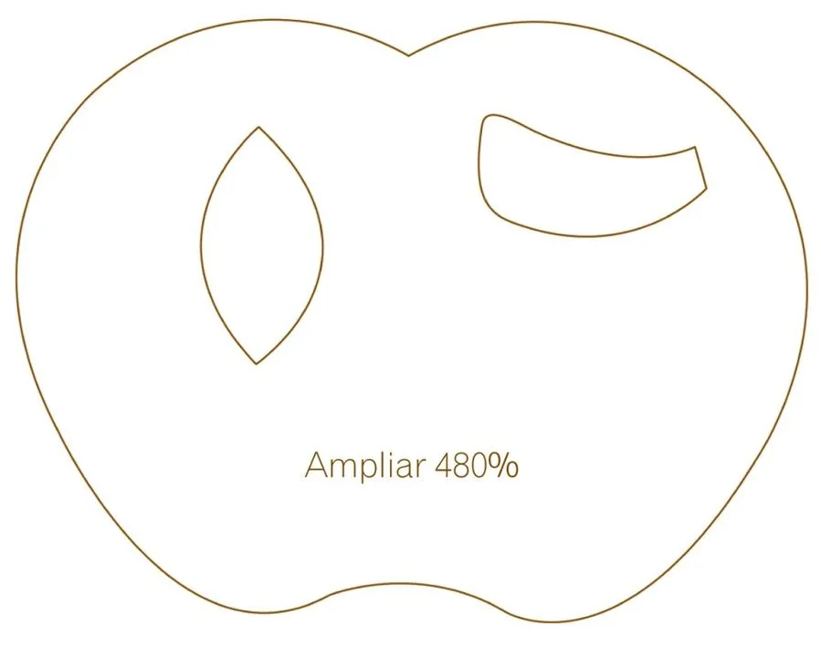 Moldes de manzanas en foami - Imagui