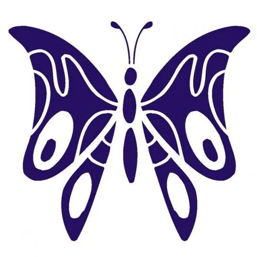 Molde de mariposa - Imagui