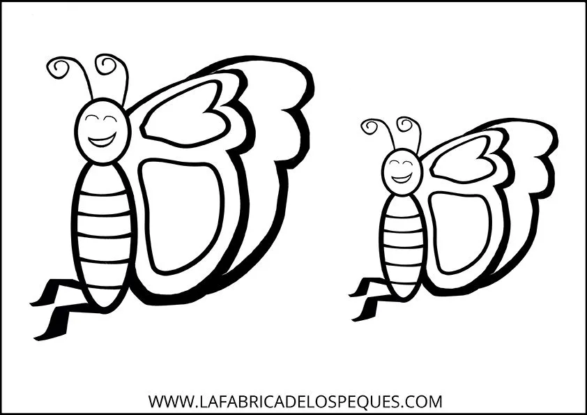 Moldes de mariposas para manualidades. - La fábrica de los peques Moldes de mariposas para manualidades. - La fábrica de los peques