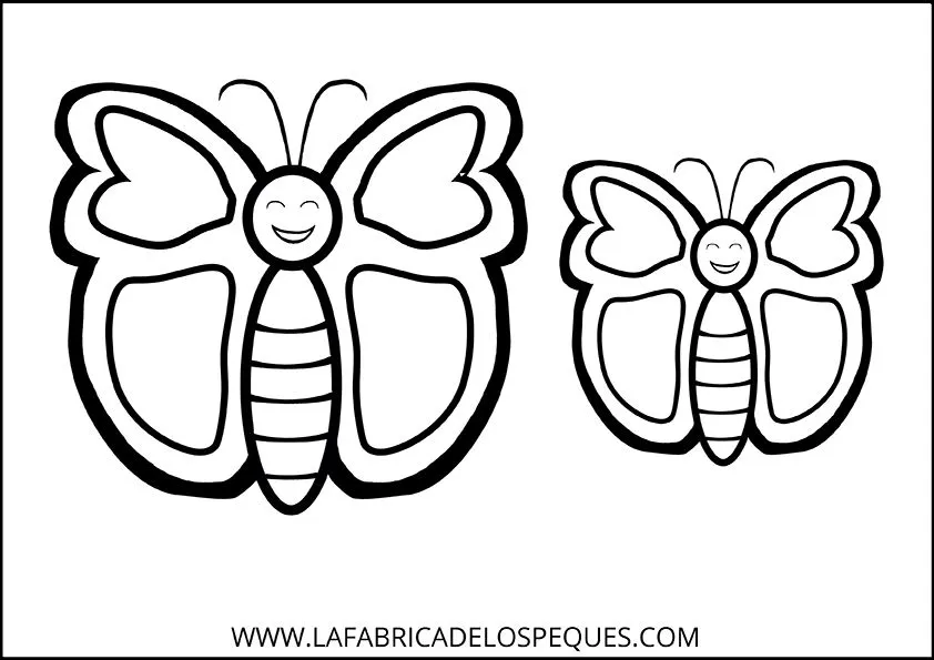 Moldes de mariposas para manualidades. - La fábrica de los peques Moldes de mariposas para manualidades. - La fábrica de los peques