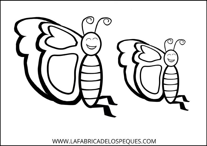 Moldes de mariposas para manualidades. - La fábrica de los peques Moldes de mariposas para manualidades. - La fábrica de los peques