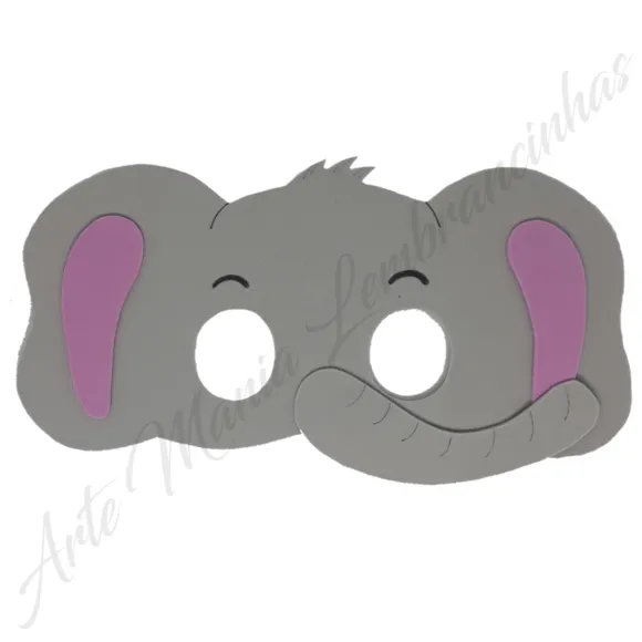 Moldes mascara elefante | Compre Produtos Personalizados no Elo7 Moldes mascara elefante | Compre Produtos Personalizados no Elo7