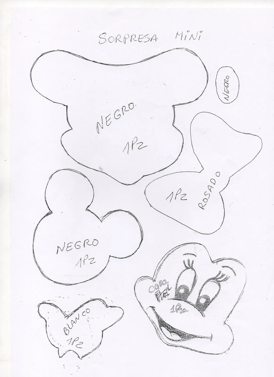 MOLDES DE MICKEY, MINNIE MOUSE Y NIÑOS PARA SORPRESAS O DULCEROS ...