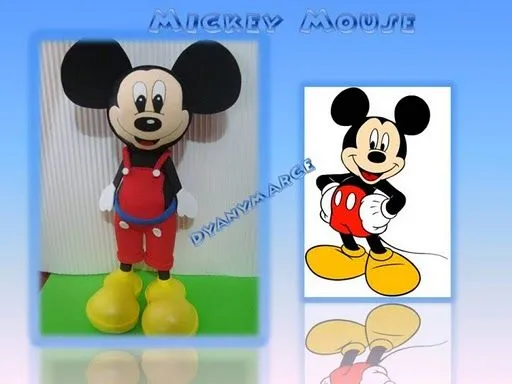 Ideas Creativas Goma Eva: Mickey Mouse Fofucho! Ideas Creativas Goma Eva: Mickey Mouse Fofucho!
