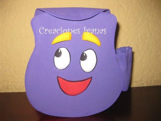 Moldes de mochila de Dora la exploradora en foami - Imagui