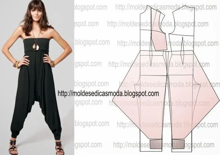Moldes Moda por Medida: TRANSFORMAÇÃO DE MACACÃO_7 | ropero ... Moldes Moda por Medida: TRANSFORMAÇÃO DE MACACÃO_7 | ropero ...