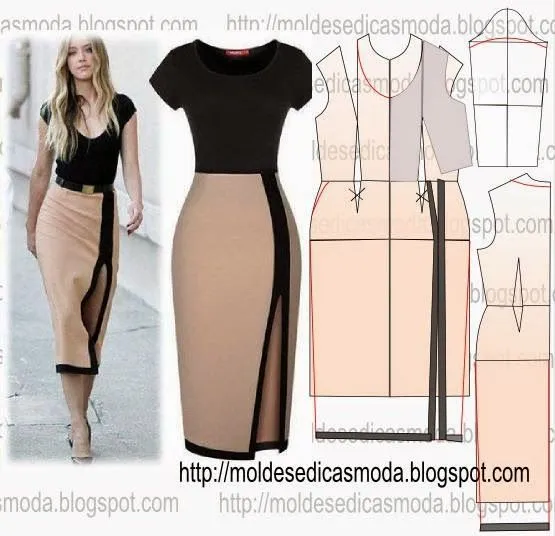 Moldes Moda por Medida: TRANSFORMAÇÃO DE MOLDE VESTIDOS _125 | DIY ...