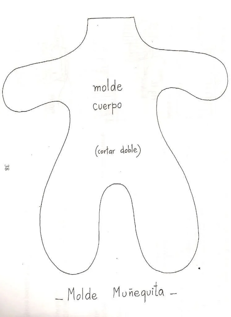 moldes muñeca de trapo