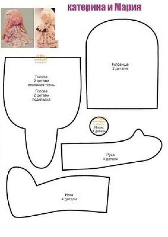 moldes munecas (5) | Aprender manualidades es facilisimo.com moldes munecas (5) | Aprender manualidades es facilisimo.com