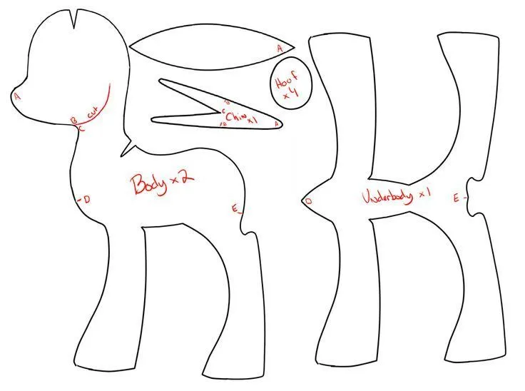 Moldes para hacer my little pony - Imagui | My little pony ...