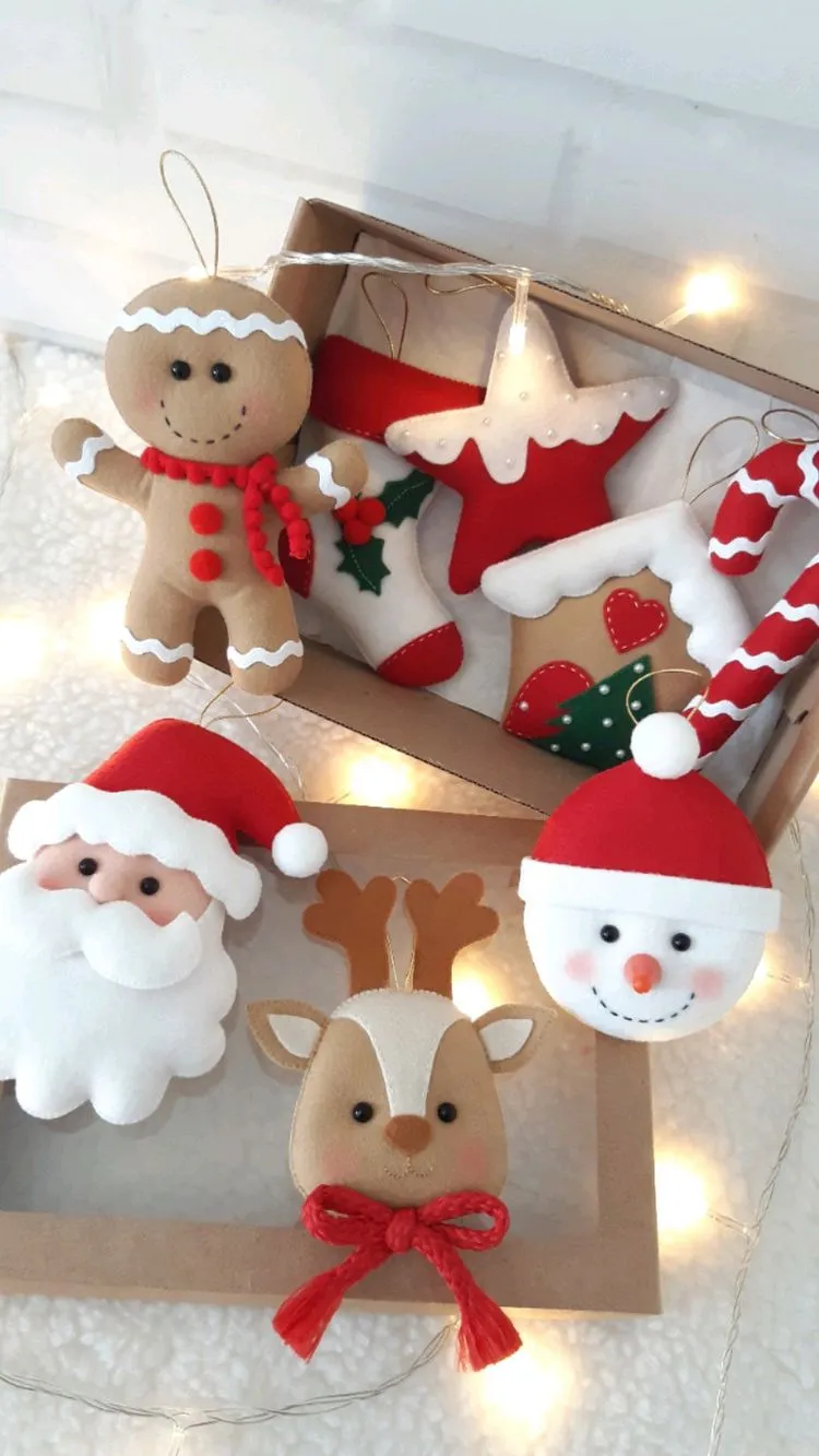 Moldes para navidad en fieltro: Plantillas para imprimir Moldes para navidad en fieltro: Plantillas para imprimir