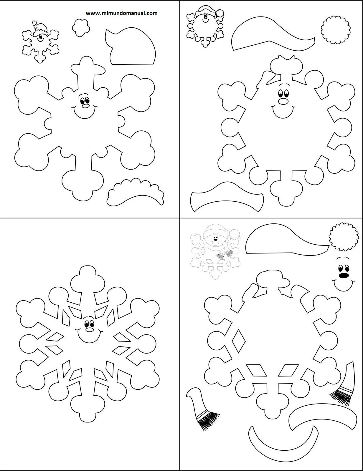 Moldes navideños en foami | Mimundomanual