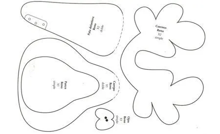 moldes navideños en fomi - Nocturnar | PATRONES / PATTERNS ...