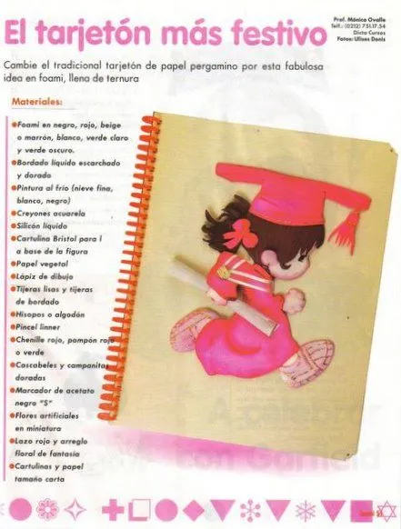 Moldes de niña de graduación - Imagui