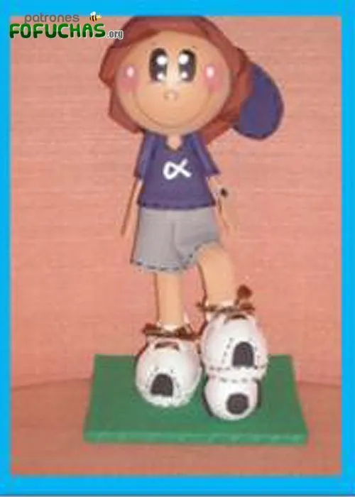 MOLDES NIÑO FUTBOLISTA Descarga estos patrones fofuchas aquí: http ...