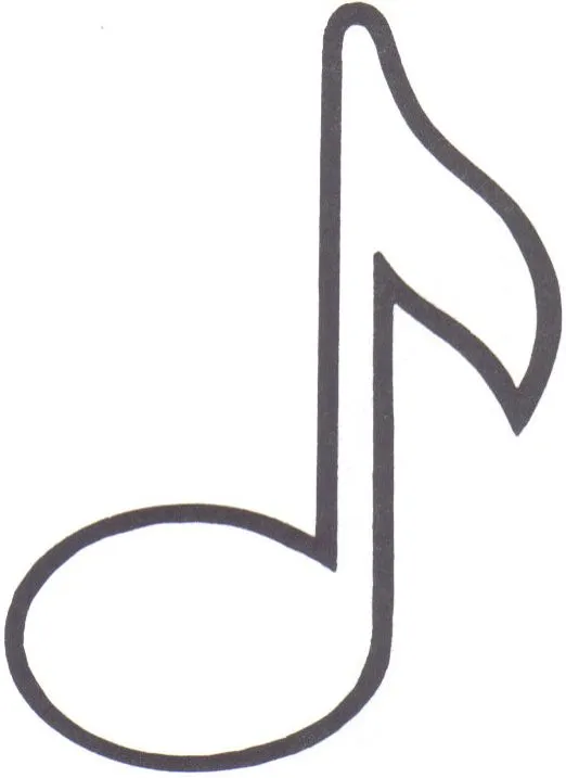 Moldes de notas musicales para imprimir - Imagui
